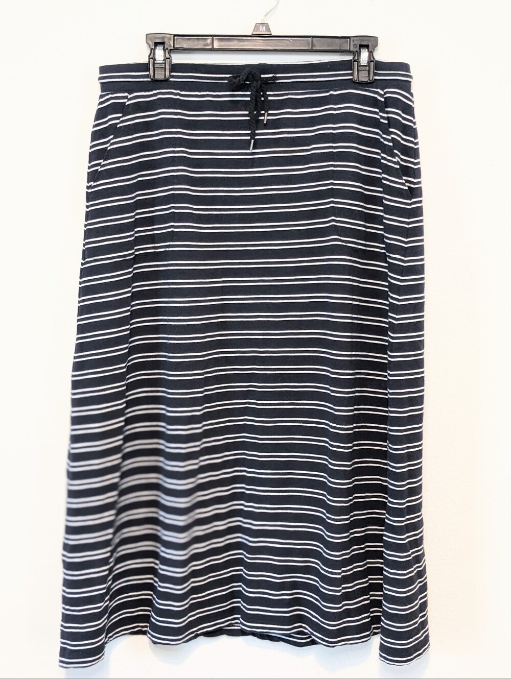 T by Talbots Midi Stripe Skirt Size M